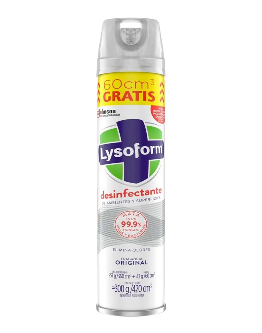 Lysoform Desinfectante de ambiente y superficie Original 420 cc - Puntolimpieza